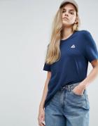 Le Coq Sportif Boyfriend T-shirt With Embroidered Logo - Multi