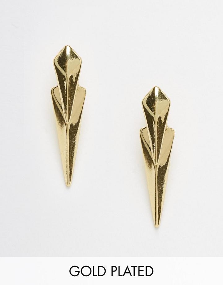 Pilgrim Gold Plated Stud Earrings - Gold Plated