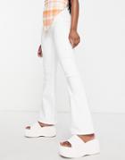 Topshop Jamie Flare Jeans In White