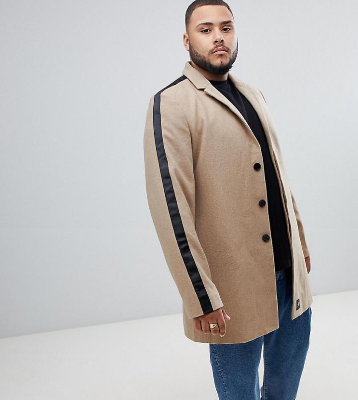 Sixth June Overcoat In Stone Exclusive To Asos - Stone