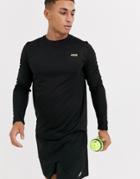 Asos 4505 Icon Training Long Sleeve T-shirt In Black
