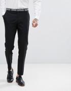 Harry Brown Plain Stretch Slim Suit Pants - Black