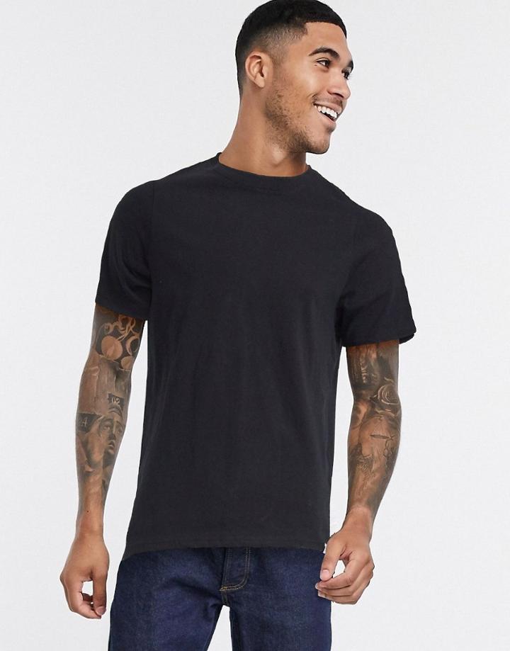 Pull & Bear Join Life T-shirt In Black