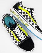 Vans X Spongebob Old Skool Checkerboard Sneakers In Black & White