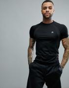Hiit T-shirt With Mesh In Black - Black