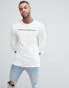 Puma Graphic Long Sleeve Top - White
