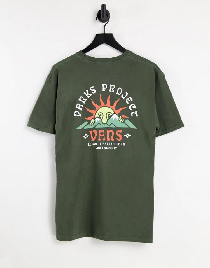 Vans X Parks Project Was Here T-shirt In Dark Green