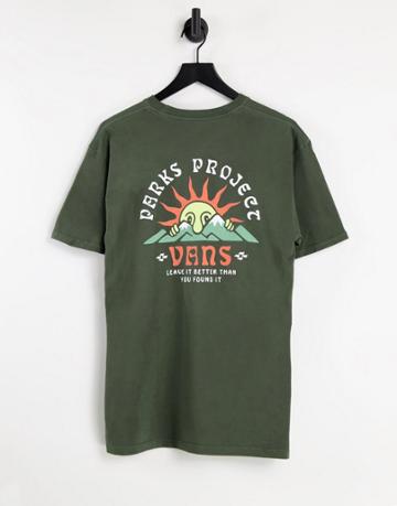 Vans X Parks Project Was Here T-shirt In Dark Green