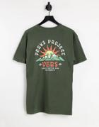 Vans X Parks Project Was Here T-shirt In Dark Green