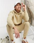 Topman Set Overhead Hoodie In Stone-neutral