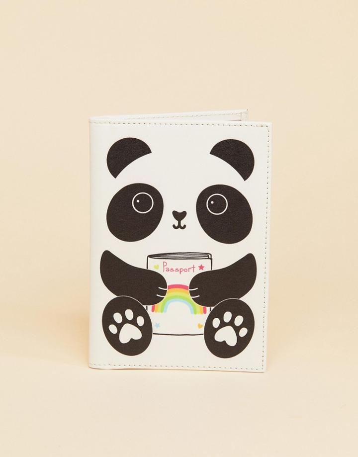 Sass & Belle Panda Passport Holder - Multi