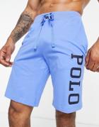 Polo Ralph Lauren Lounge Shorts With Side Logo In Blue