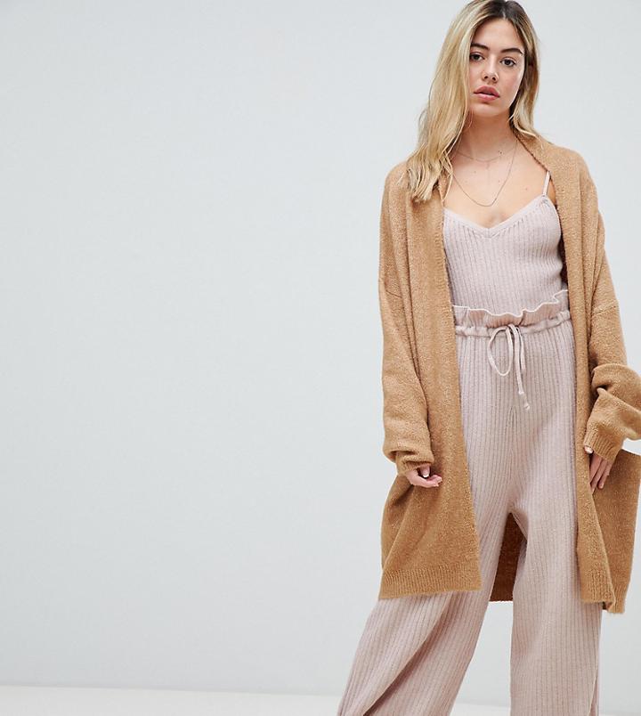Micha Lounge Drape Cardigan - Beige