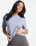 The North Face Zumu Banded Cropped T-shirt In Gray-grey
