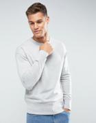 Selected Homme Sweatshirt With Drop Shoulder Detail - Gray