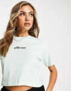 Ellesse Cropped T-shirt In Mint-green