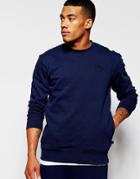 Adidas Originals Sweatshirt With Small Logo Ab7568 - Navy