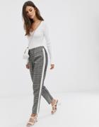 French Connection Tailored Pants In Check-gray