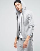 Only & Sons Zip Through Hooded Sweat - Gray