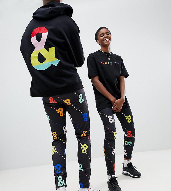 Asos Design X Glaad & Leggings In All Over Print - Black
