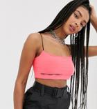 Collusion Super Strappy Crop Top - Pink