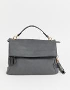 Oasis Foldover Satchel - Gray
