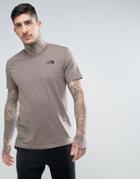 The North Face Simple Dome T-shirt In Brown - Brown