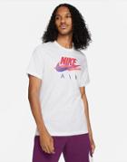 Nike Air Logo Graphic Boyfriend T-shirt In White