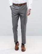 Harry Brown Heritage Slim Fit Donegal Suit Pants - Gray