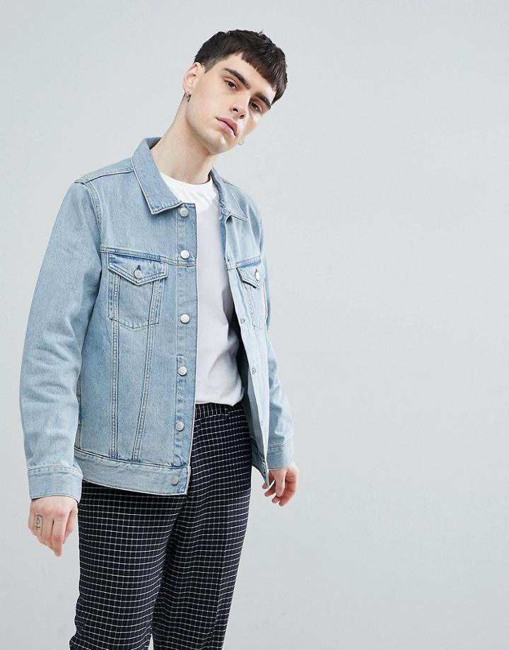 Weekday Single Jacket Spring Blue - Blue