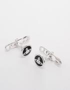 Vivienne Westwood Orb Safety Pin Cufflinks - Silver
