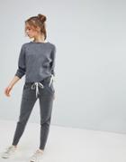 Micha Lounge Tie Detail Jogger - Gray
