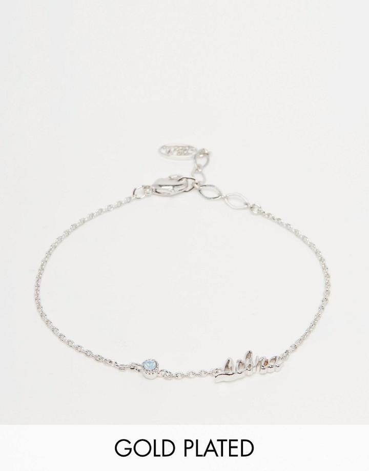 Astrid & Miyu Libra Zodiac Bracelet - Silver