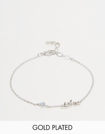 Astrid & Miyu Libra Zodiac Bracelet - Silver