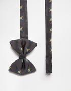 Vivienne Westwood Orb Bow Tie 7cm - Gray