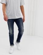 Diesel Belther Regular Slim Fit Jeans In 0814w Mid Dark Wash-blue