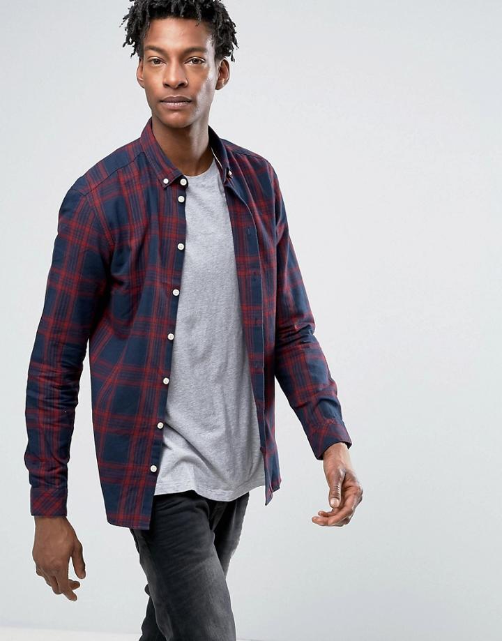 Minimum Marley Check Shirt Buttondown Regular Fit - Green