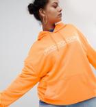 Puma Exclusive To Asos Plus Hoodie In Bright Orange - Orange