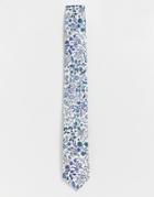 Gianni Feraud Liberty Print Hope Springs Tie - White