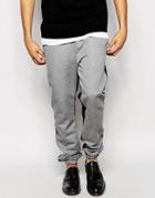 Asos Slim Sweatpants With Contrast Panels - Gray