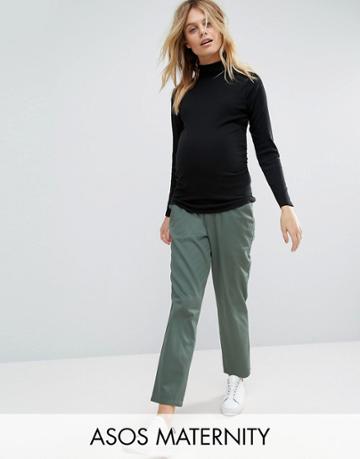 Asos Maternity Basic Chino - Green