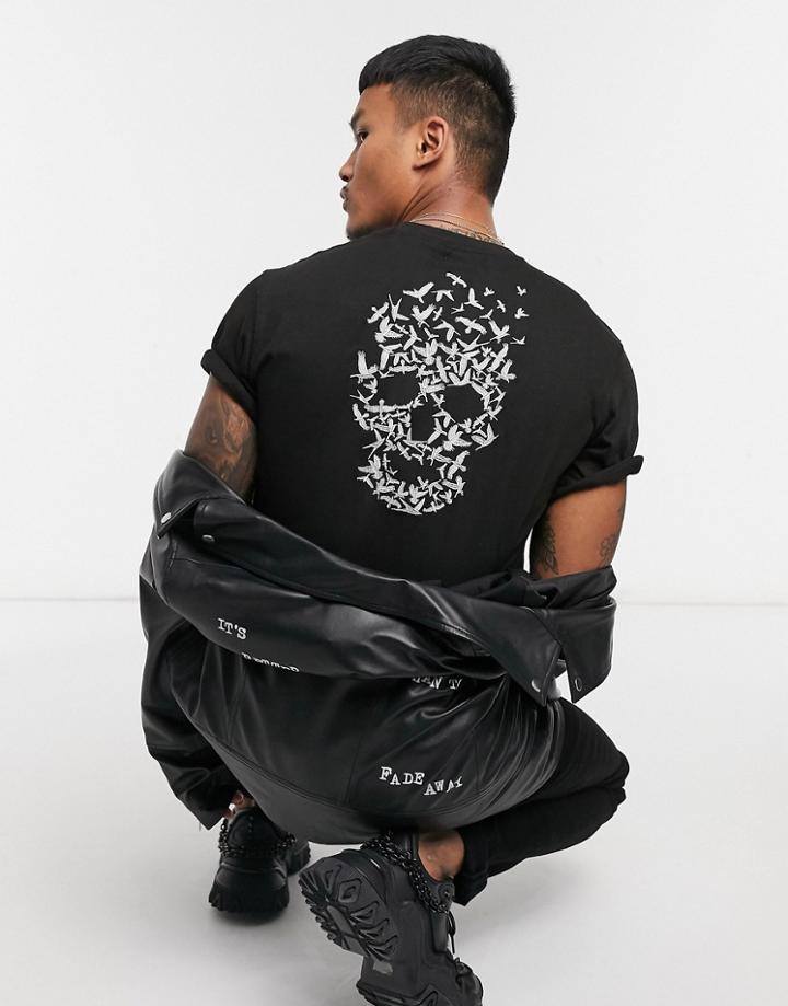 Bolongaro Trevor Bird Skull T-shirt-black