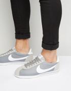 Nike Classic Cortez Nylon Sneakers In Gray 807472-010