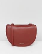 Matt & Nat Saddle Bag In Deep Red - Red