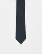 French Connection Plain Woven Tie-red