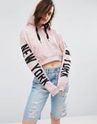 Parisian New York Hoodie - Pink