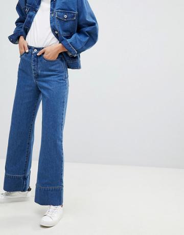 Kowtow Cropped Stage Pant Jeans - Blue
