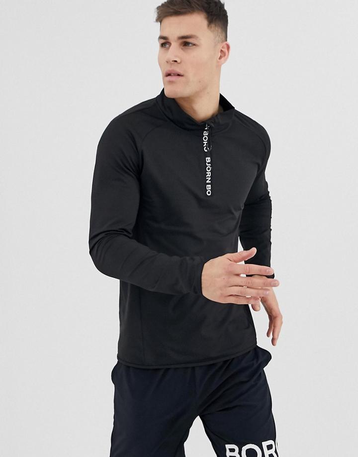 Bjorn Borg Performance Half Zip Long Sleeve Top