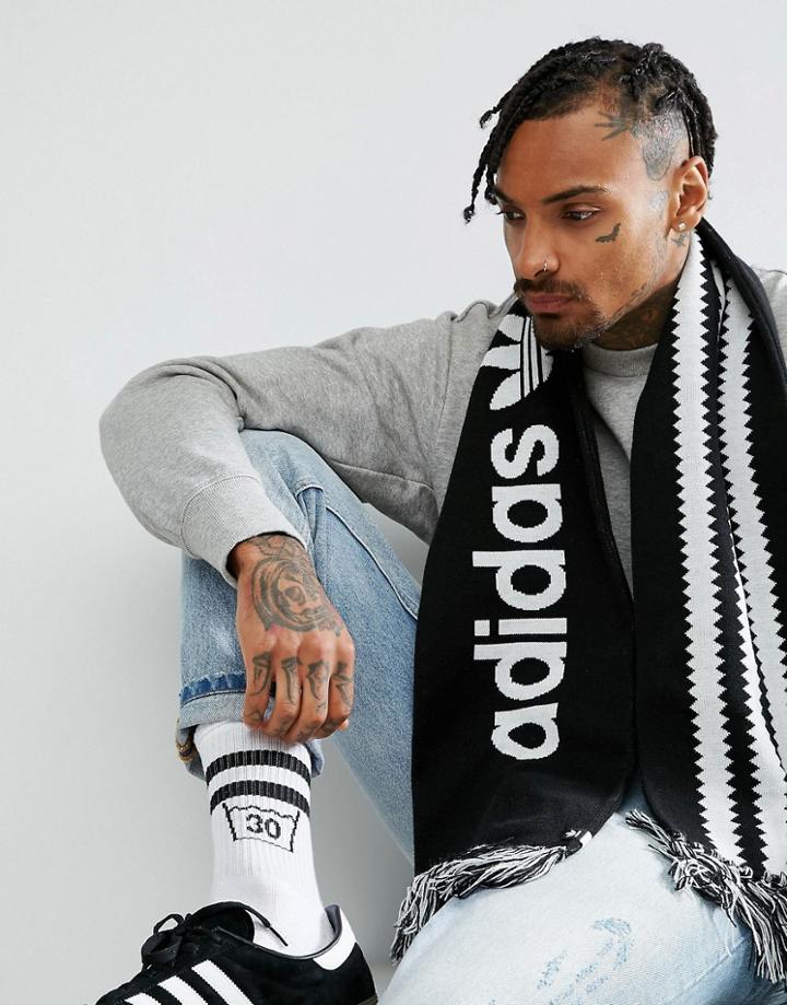 Adidas Skateboarding All Day Scarf In Black Br3870 - Black
