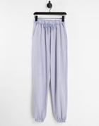 Asos Design Hourglass Oversized Sweatpants In Washed Blue-blues